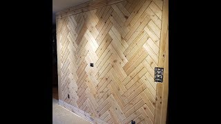 07 Herringbone Feature Wall [upl. by Leeanne853]