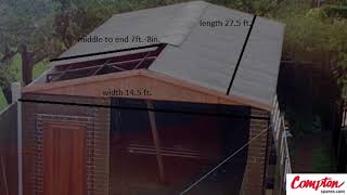 Compton Garage ReRoof Revamp Replacement Garage Roof [upl. by Melisse]