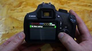 Canon EOS 1200d Change Language Settings [upl. by Eelyahs]