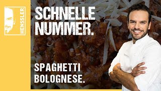 Schnelles Spaghetti BologneseRezept von Steffen Henssler [upl. by Ahsitniuq]