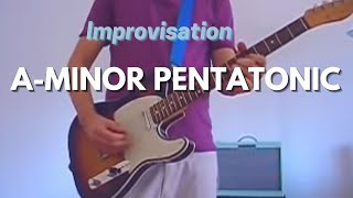 Improvisation AMinor Pentatonic Guitar Solo [upl. by Wolfson]