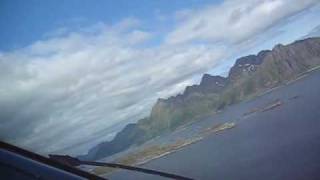 Wideroe Dash 8 cockpit view take off Svolvær Norway [upl. by Ecnaralc]