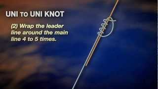 How to tie a UnitoUni Knot aka Double Uni by PENN [upl. by Anai]