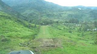 PC6 Porter flying in Indonesia short field landing [upl. by Narej961]