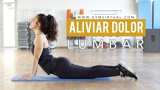 Aliviar dolor lumbar  6 estiramientos muy efectivos [upl. by Rentsch]