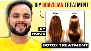 DIY Brazilian Keratin Treatment at Home  Botox Treatment at Home [upl. by Delano322]