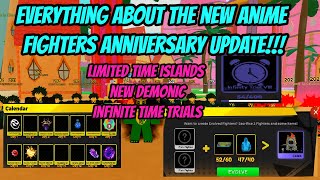 Everything about the new Anime Fighters Anniversary Update   New Demonic  Limited Islands [upl. by Middlesworth270]