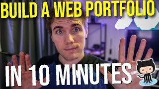 How to Create amp Host a Portfolio in 10 minutes with Github pages grindreelwhat [upl. by Mook599]