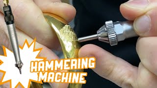 HAMMERING MACHINE for Dull Jewelry Design [upl. by Wieche925]