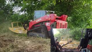 Kubota SVL 95 with Diamond 72 inch Mower [upl. by Bang382]