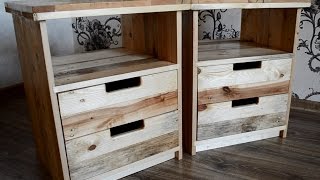 Nightstands from pallets [upl. by Brabazon]