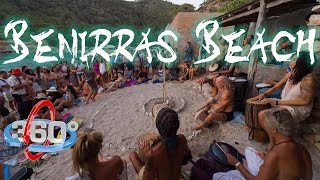 Benirras Beach IBIZA  Drummers Session  57K 360VR [upl. by Fesoy249]