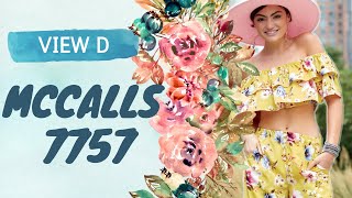 Sew Along McCalls 7757 View D [upl. by Anma714]