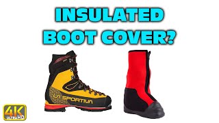 Insulated Boot Covers For Cold Camping Conditions 4k UHD camping [upl. by Aliahkim]