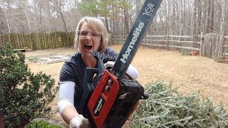 Start a Chainsaw ColdStarting my Homelite Ranger Chainsaw [upl. by Nolasba]