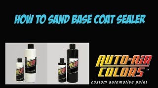 Sanding Auto Air Sealers [upl. by Bonnibelle190]