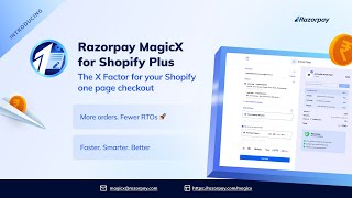 Introducing Razorpay MagicX  Power Up your Shopify One page checkout experience [upl. by Tai539]