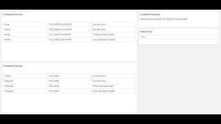 Qlik Now vs Localtime function Bonus Today function [upl. by Ylekalb]