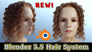 How to Create Realistic Hair in Blender 35 New Hair System [upl. by Nalyak816]