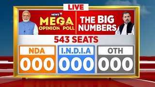 Mega Opinion Poll LIVE  BJPs Clean Sweep In Hindi Heartland   Lok Sabha Elections 2024 Updates [upl. by Ark]