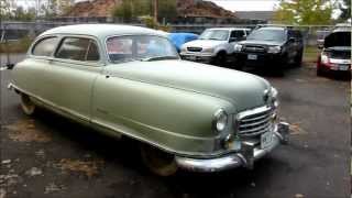 1949 Nash Ambassador Airflyte barnfind 1st time driven in over 44 years [upl. by Ultima]