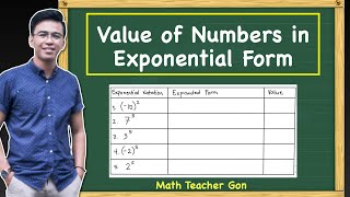 Value of Numbers in Exponential Form  Grade 6 Week 5 MathTeacherGon [upl. by Ueihtam]