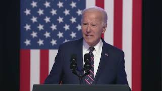 President Biden stresses democracy is a sacred cause during speech in Montgomery Co Pa [upl. by Teevens]