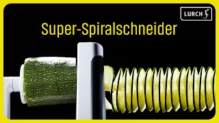 Lurch SuperSpiralschneider Spiralizer für Nudeln und Spiralen aus Obst und Gemüse [upl. by Schott817]