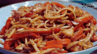 Lo Mein Noodles or Chinese Pasta [upl. by Sirromal]