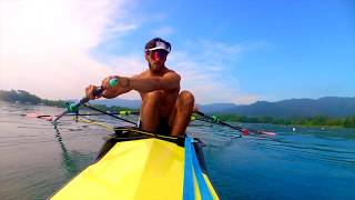 COXED SINGLE Leander club May Banyoles [upl. by Dorrahs924]