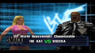 Viscera vs The Kat  WWF Championship  WWF No Mercy  Nintendo 64  n64  1080p [upl. by Bilicki]