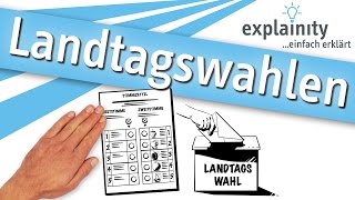 Landtagswahlen einfach erklärt explainity® Erklärvideo [upl. by Tod153]