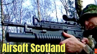 Airsoft War M60 G36c M16 SPR quotThe Fortquot Scotland [upl. by Deerdre]