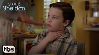 Young Sheldon Sheldon Chokes on a Sausage Season 1 Episode 4 Clip  TBS [upl. by Selma]