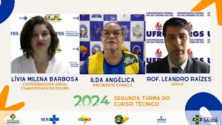 Live especial sobre o Programa Mais Saúde com Agente Cursos Técnicos dedica aos Agentes de Saúde [upl. by Arielle]