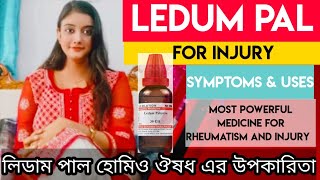 Ledum pal 30Ledum pal 200 Uses and Benefits  লিডাম পাল লক্ষণ ব্যবহার [upl. by Hortensa891]