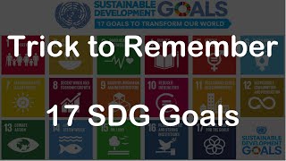 Trick to Remember 17 SDG Goals  SDG Story  UPSC PSC 2023 [upl. by Steve]