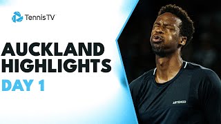 Monfils Begins Season vs Marozsan Eubanks amp Wolf Feature  Auckland 2024 Day 1 Highlights [upl. by Asirehc224]