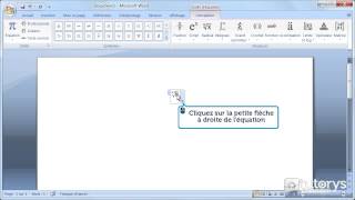 Comment insérer une équation avec Word 2007 [upl. by Rosenberg]