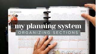 MY PLANNER SYSTEM  HOW TO ORGANIZE YOUR PLANNER SECTIONS FOR MAXIMUM PRODUCTIVITY amp EFFICIENCY [upl. by Ardnaek]