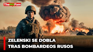 ZELENSKY SE DOBLA TRAS BOMBARDEOS RUSOS Y BUSCA AYUDA EN EEUU  TheMXFam [upl. by Etteraj]