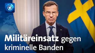 Schweden plant Militäreinsatz gegen Bandengewalt [upl. by Minerva747]