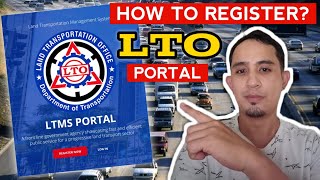 PAANO MAG REGISTER SA LTO PORTAL ONLINE [upl. by Sidwel]