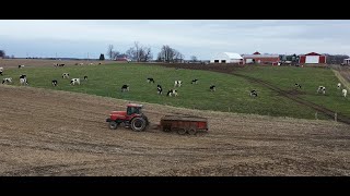 New manure spreader and working on John Deere 6950 [upl. by Savory]