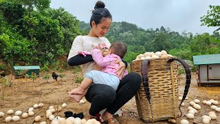 Video Full 120 Day Mother amp daughter Harvesting Agricultural products to sell at Market Single Mom [upl. by Acenahs]