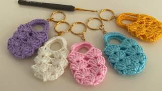 Beautifull crochet keyring🎀 design🎀 ideas 🎀🎀♥♥ [upl. by Refanej]