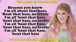 Meghan Trainor All About That Bass Lyrics [upl. by Luapleahcim]