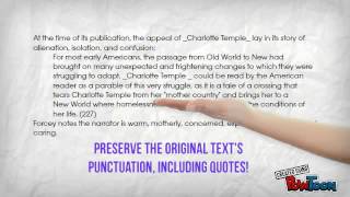 MLA Formatting Long Quotations [upl. by Ramses]