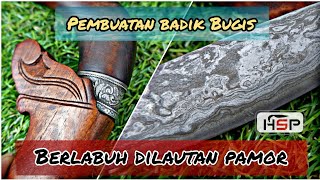 Pembuatan badik Bugis keren pesanan HSP [upl. by Elyac63]