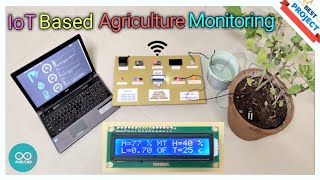 7 IoT🌐 Based Agriculture🍃Monitoring💻 System Using Arduino amp Node MCU  WiFi  2024 [upl. by Einram590]